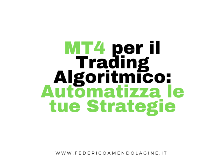 MT4 per il Trading Algoritmico: Automatizza le tue Strategie